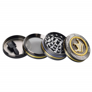 Grinder Polinizador Coffret Cadeau Métal Couronne Diamants 50 mm