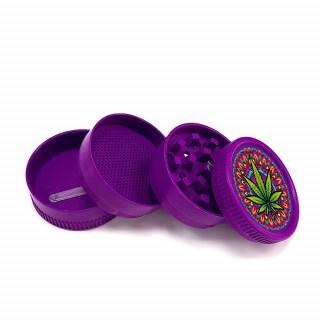 Grinder Pollinator Chanvre Biodégradable Feuille de Mandala - 55mm