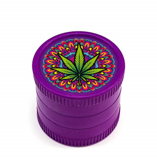Grinder Pollinator Chanvre Biodégradable Feuille de Mandala - 55mm