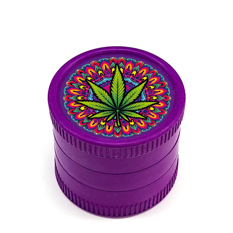 Grinder Pollinator Chanvre Biodégradable Feuille de Mandala - 55mm
