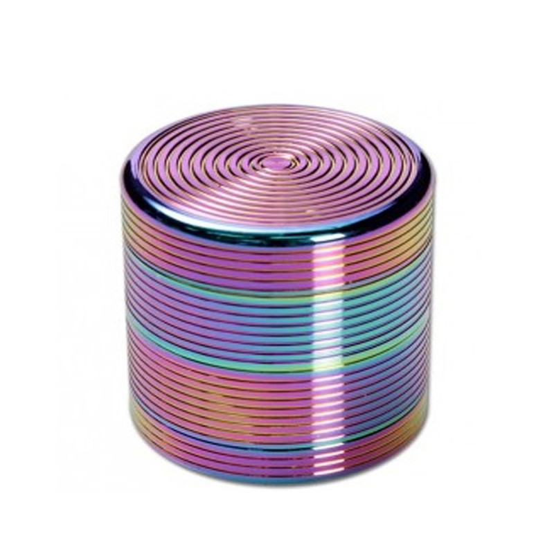 Grinder Pollinator Métal Arc-en-ciel en Spirale - 40 mm