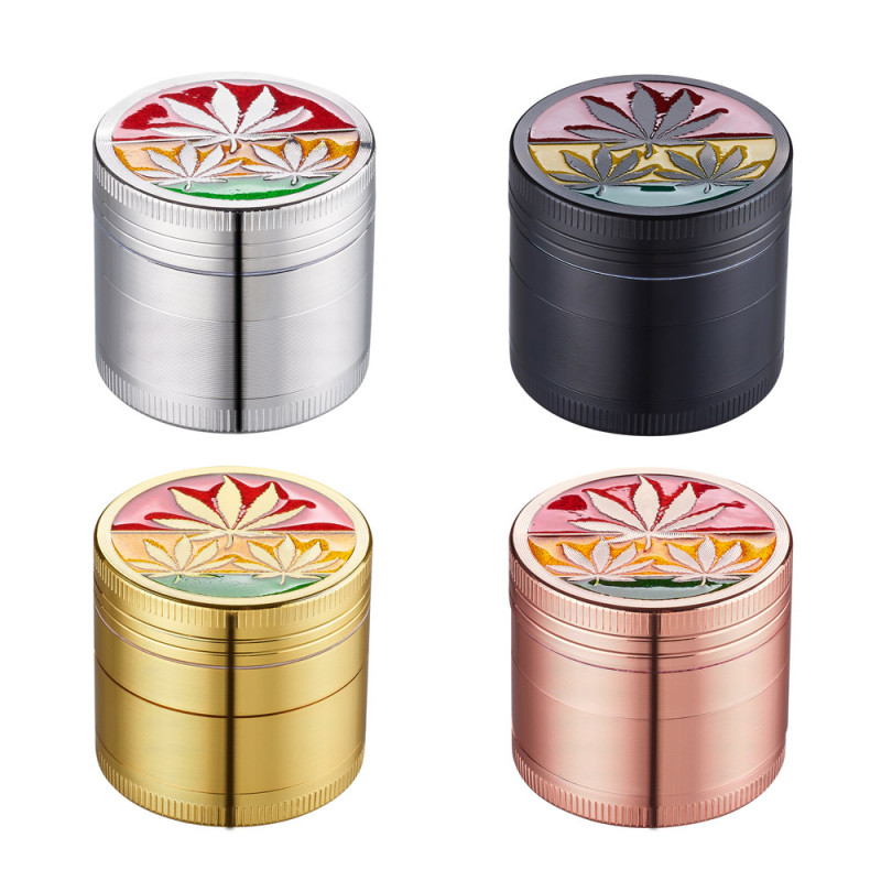Grinder Pollinator Métal Feuille Rasta - 40mm