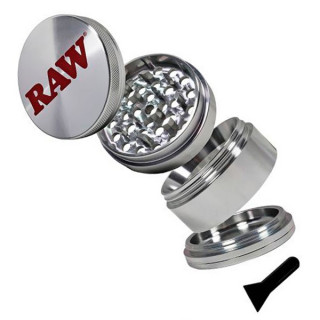 Grinder Pollinator Métal Raw - 56 mm Argent