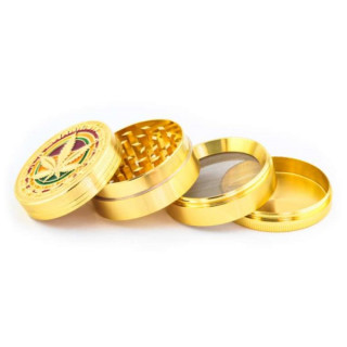 Grinder Pollinator Métal Rasta Or - 52 mm