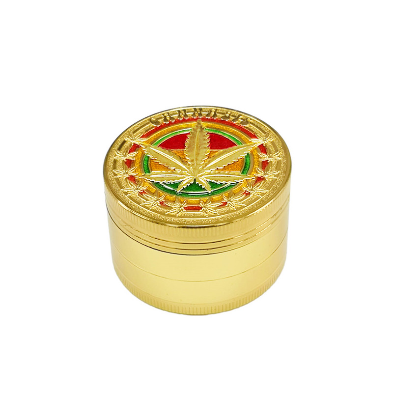 Grinder Pollinator Métal Rasta Or - 52 mm