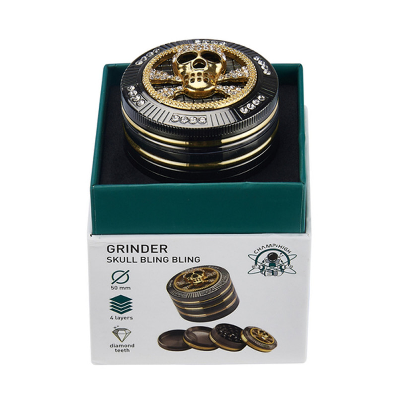Grinder Pollinator Coffret Cadeau Diamants Crâne - 50 mm