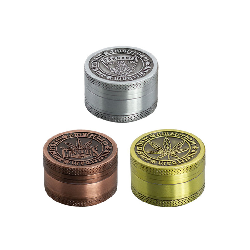 Grinder Pollinator Métal Amsterdam Bouclier - 40mm - Partie 3. Pack 3 unités