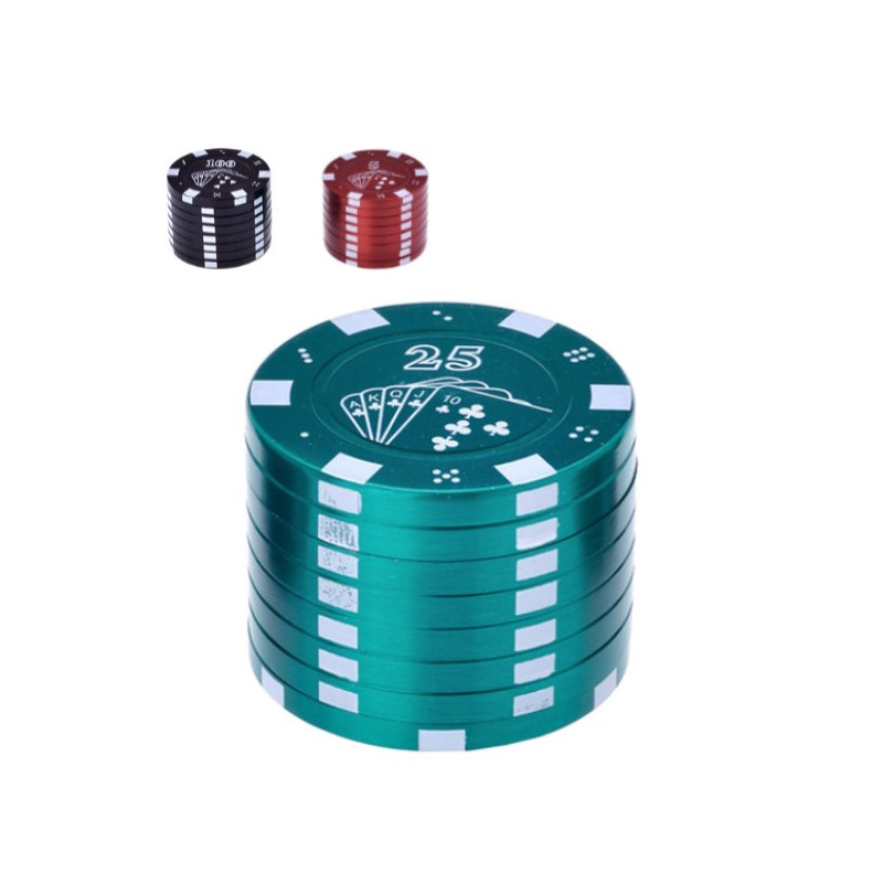 Grinder Pollinator Métal Ficha Casino - 42 mm