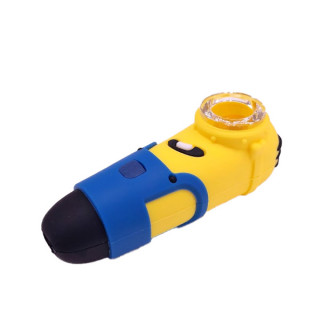 Pipe en Silicone & Bol en Verre Mini -10 cm