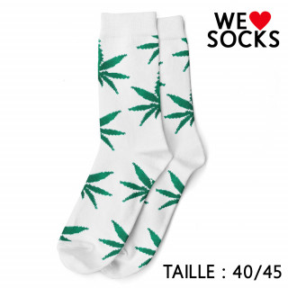 Paire de chaussettes - Blanc - Taille 40-45