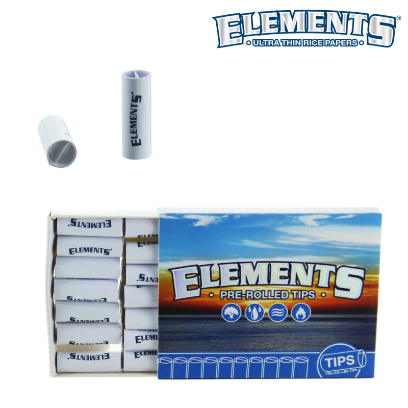 Filtre Carton pré-roulés Elements - Blanc