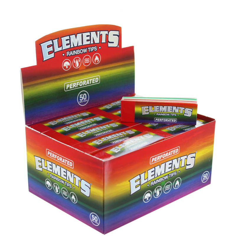 Filtre Carton Elements - Rainbow - 50 carnets/boite