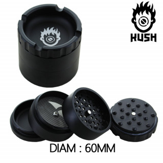 Grinder Alu Kush Noir - Fortress - 60 mm