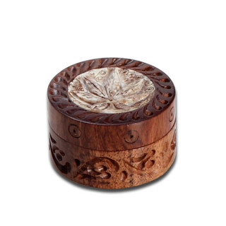 Grinder Madera Palosanto & Feuille de Pierre - 35 mm