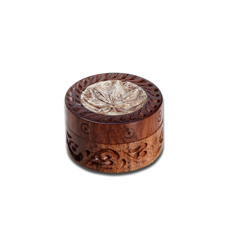 Grinder Madera Palosanto & Feuille de Pierre - 35 mm