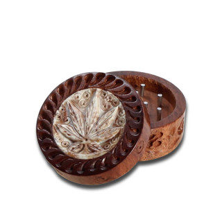 Grinder Madera Palosanto & Feuille de Pierre - 35 mm