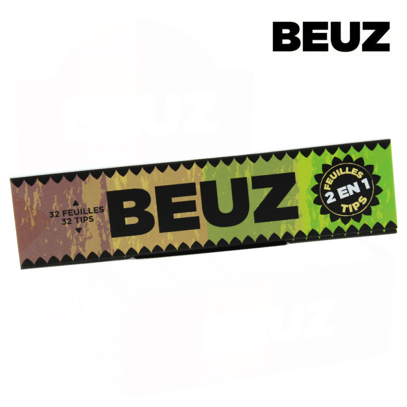 Feuille Slim Beuz - Brown + Tips (24 Carnets) | ROOTS-SEEDS.FR
