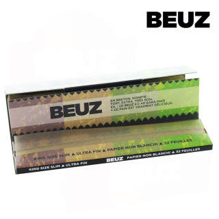 Feuille Slim Beuz - Brown + Tips (24 Carnets) | ROOTS-SEEDS.FR