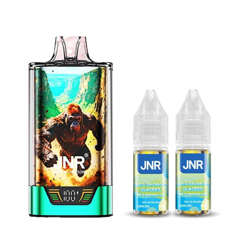 Puff Gorilla X 43000 - JNR - Nicotine: 0mg / Saveur: Strawberry Kiwi