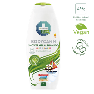 Bodycann Gel Douche Enfants - Annabis - 250 ml - Cosmétiques CBD