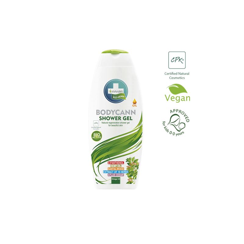 Bodycann annabis gel douche naturel 250 ml Bodycann annabis gel douche naturel 250 ml