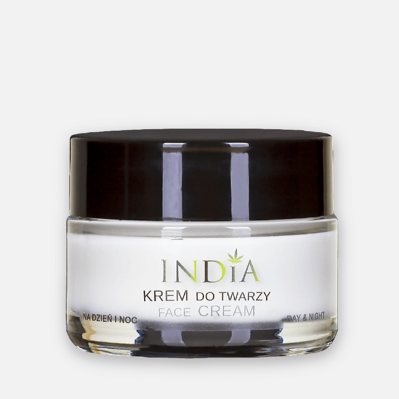Crème visage jour et nuit à l'huile de chanvre 50 ml - India Crème visage jour et nuit à l'huile de chanvre 50 ml - India