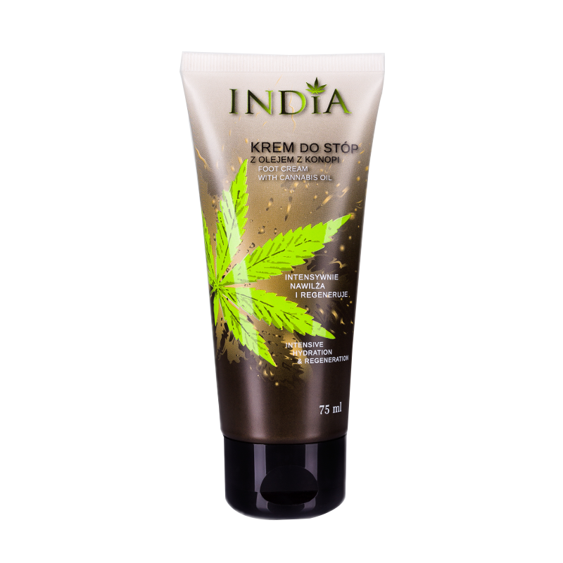 Crème pour les pieds à l'huile de chanvre 75 ml - INDIA Crème pour les pieds à l'huile de chanvre 75 ml - INDIA