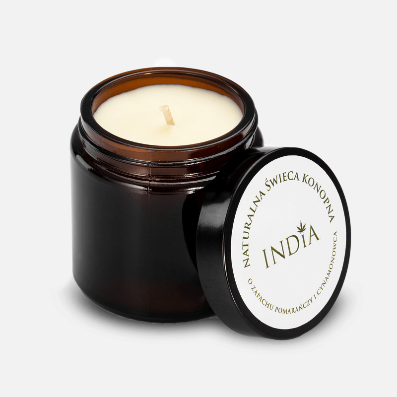 Bougie au chanvre 90 gr - India Cosmétiques CBD