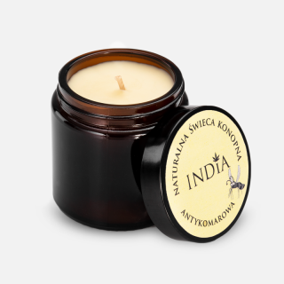 Bougie anti moustiques au chanvre 90gr - India Cosmétiques CBD