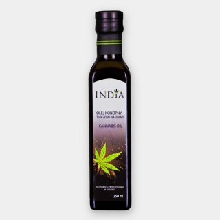 Huile de chanvre pressée à froid 250ml - India