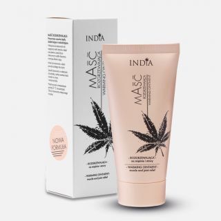 Pommade chauffante à l'huile de chanvre 50 ml - India Cosmétiques CBD