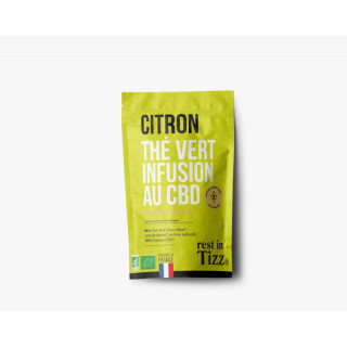 infusion bio au CBD Citron Thé vert Chun Mee 50g - Tizz Infusions CBD