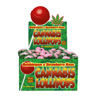 Sucette Cannabis Lollipops Strawberry Haze à l'unité
