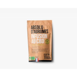 Infusion Bio Absolu d'agrumes au CBD 50g - Tizz Infusions CBD