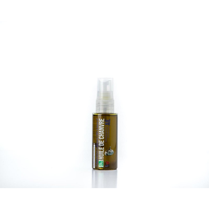 Huile de chanvre culinaire - Ail Bio CBD - Tizz