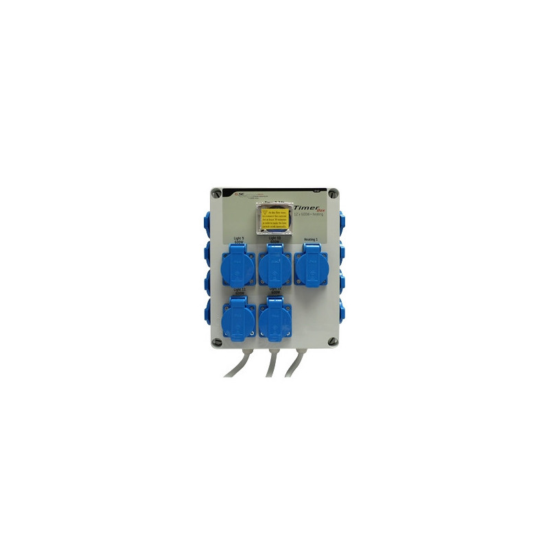 Timer Box 12 X 600W - IP20 Timer Grasslin - GSE