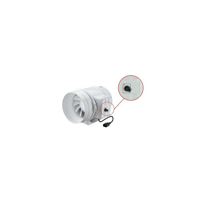 Extracteur TT125 avec variateur 280 m3/h Extracteur TT125 avec variateur 280 m3/h