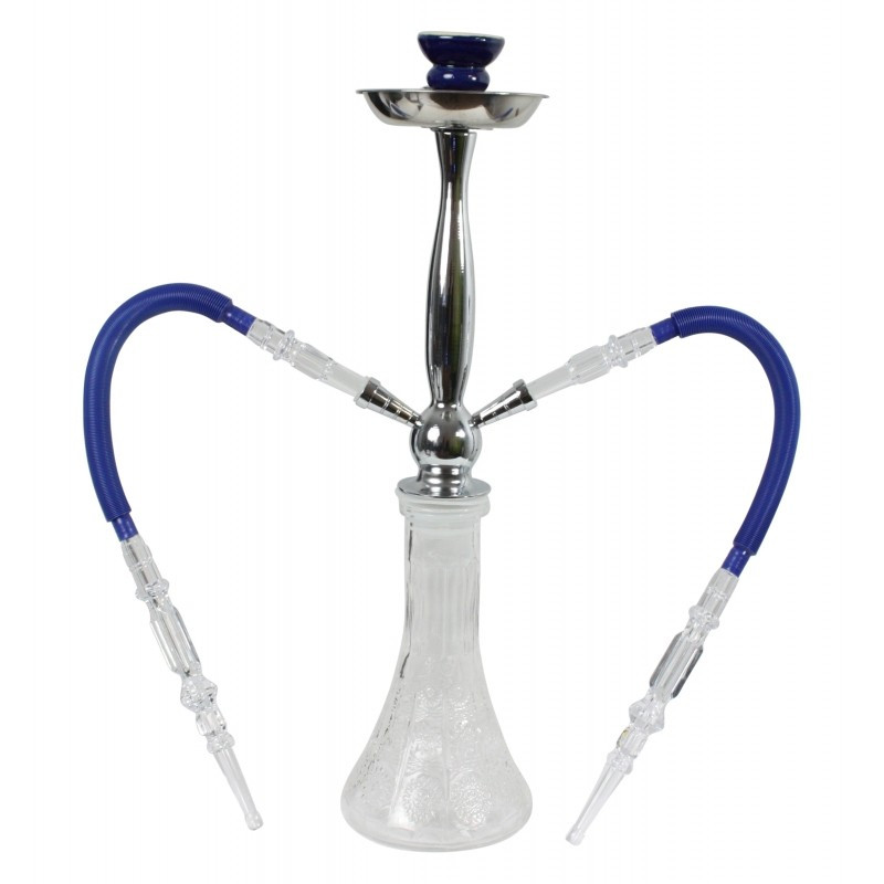 Baba Shisha - 2 tuyaux - 56 cm - Tuyaux couleurs mixtes