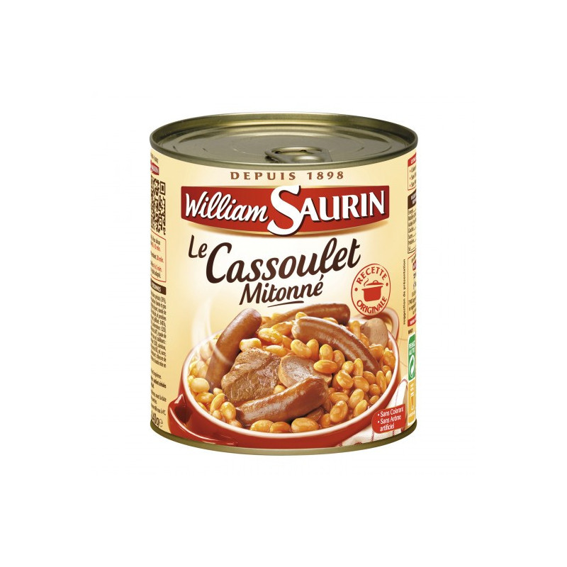 Boite de conserve cachette Cassoulet 800g