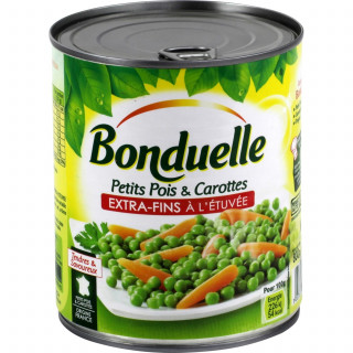 Boite de conserve cachette Petit Pois 800g