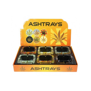 Cendrier carre - Ashtray - Leafy 3 - divers