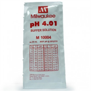 Solution d'étalonnage pH 4.01 Milwaukee - sachet 20 ml