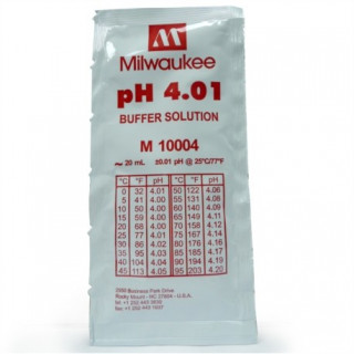 Solution d'étalonnage pH 4.01 Milwaukee - sachet 20 ml