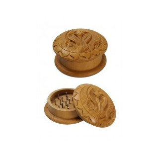 Grinder bois motif serpent