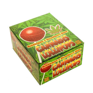Sucette cannabis Lollipops - Strawberry