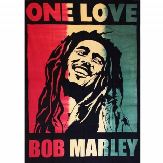 Tenture Rasta One Jamaica Love - 140 x 220cm