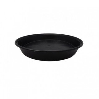 Soucoupe ronde - Plastique Noir - 30cm