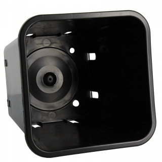 Pot carré noir 11 litres - 25 x 25 x 25,5 cm