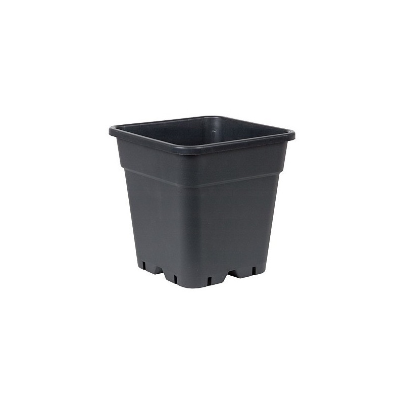 Pot carré noir 30 litres - 36,5 x 36,5 x 37 cm