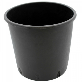 Pot rond noir 10 litres - 24 x 24 cm
